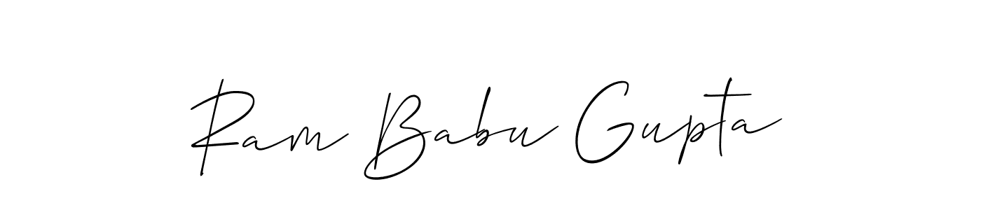 This is the best signature style for the Ram Babu Gupta name. Also you like these signature font (Allison_Script). Mix name signature. Ram Babu Gupta signature style 2 images and pictures png