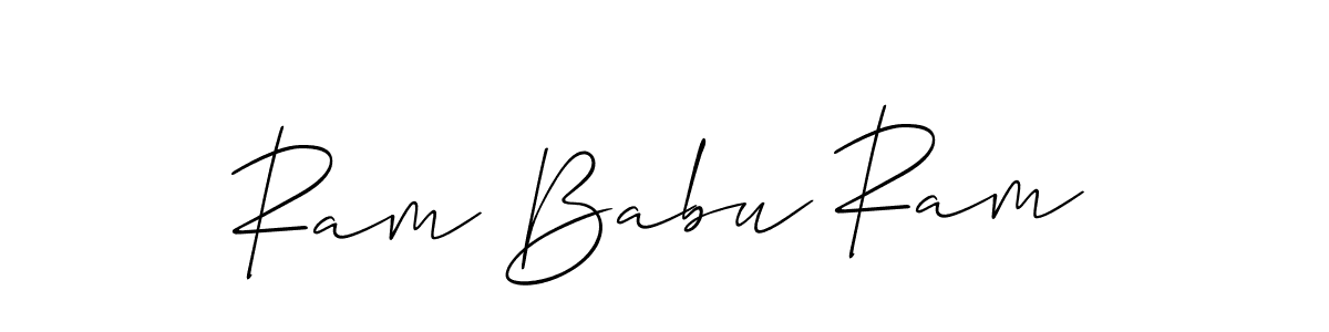 if you are searching for the best signature style for your name Ram Babu Ram. so please give up your signature search. here we have designed multiple signature styles  using Allison_Script. Ram Babu Ram signature style 2 images and pictures png