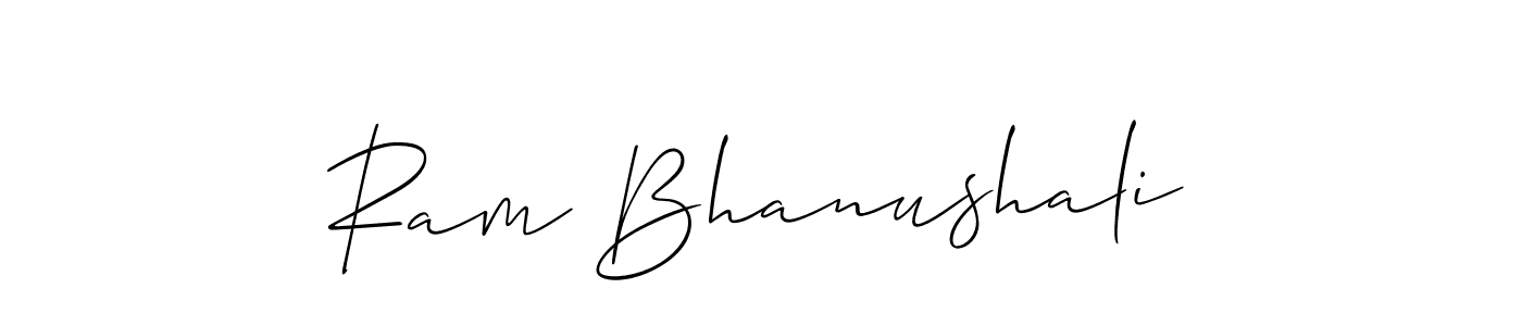 Best and Professional Signature Style for Ram Bhanushali. Allison_Script Best Signature Style Collection. Ram Bhanushali signature style 2 images and pictures png