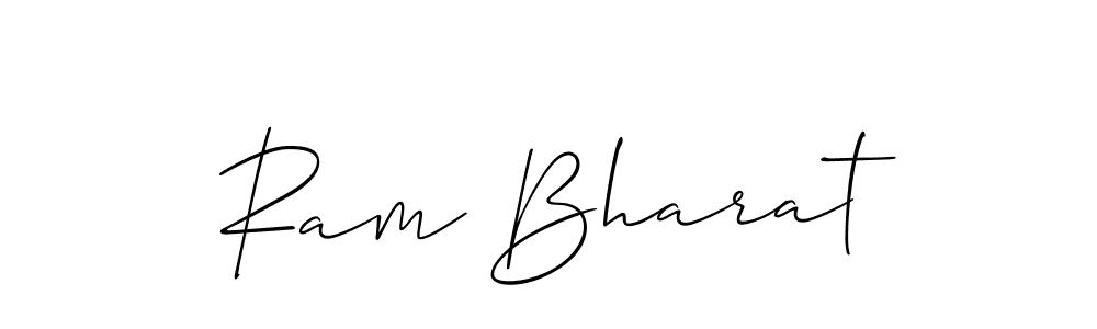 Use a signature maker to create a handwritten signature online. With this signature software, you can design (Allison_Script) your own signature for name Ram Bharat. Ram Bharat signature style 2 images and pictures png
