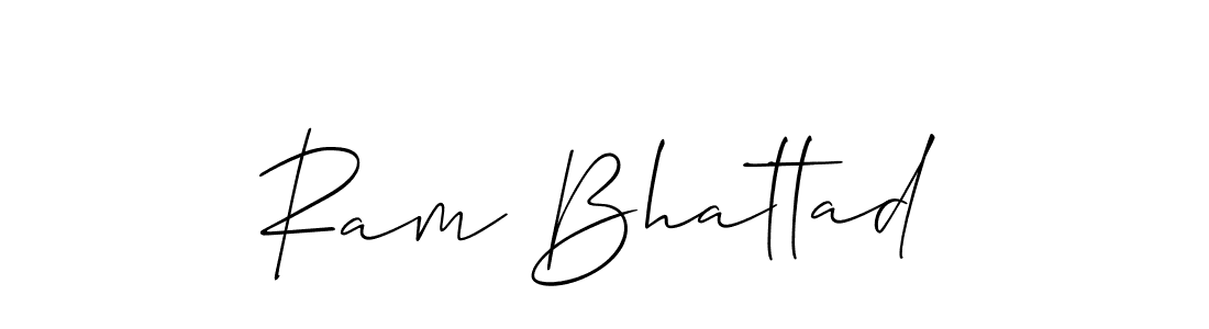 Design your own signature with our free online signature maker. With this signature software, you can create a handwritten (Allison_Script) signature for name Ram Bhattad. Ram Bhattad signature style 2 images and pictures png