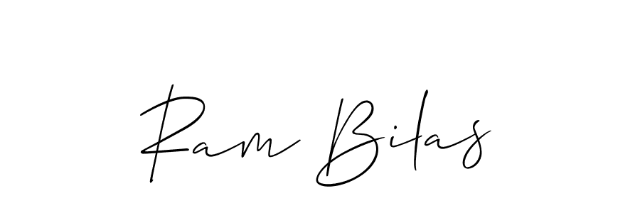 Also we have Ram Bilas name is the best signature style. Create professional handwritten signature collection using Allison_Script autograph style. Ram Bilas signature style 2 images and pictures png