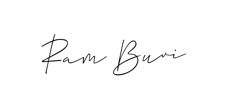 Make a beautiful signature design for name Ram Buvi. With this signature (Allison_Script) style, you can create a handwritten signature for free. Ram Buvi signature style 2 images and pictures png