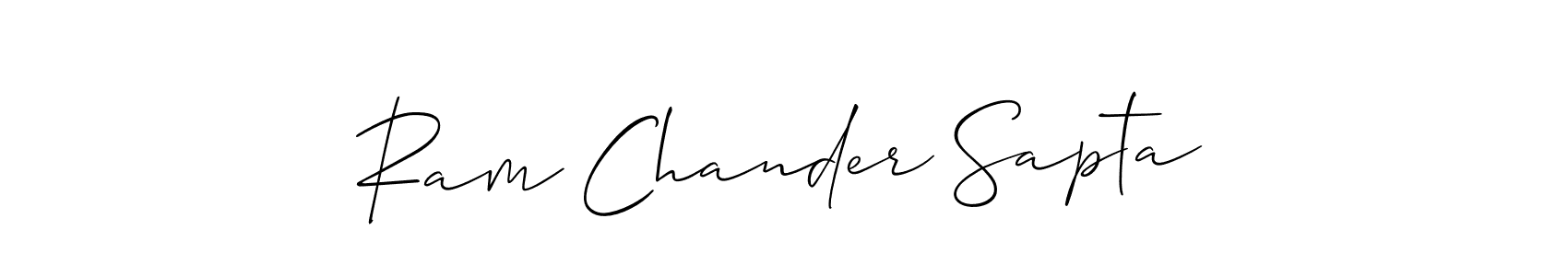 How to Draw Ram Chander Sapta signature style? Allison_Script is a latest design signature styles for name Ram Chander Sapta. Ram Chander Sapta signature style 2 images and pictures png