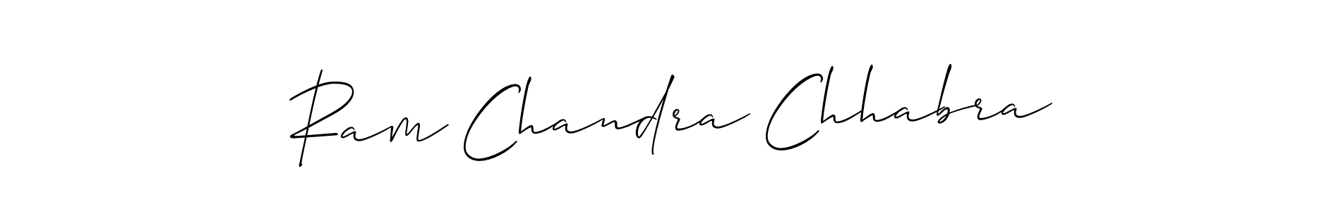 Make a beautiful signature design for name Ram Chandra Chhabra. With this signature (Allison_Script) style, you can create a handwritten signature for free. Ram Chandra Chhabra signature style 2 images and pictures png