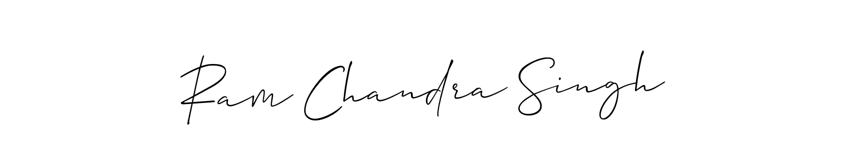 Make a short Ram Chandra Singh signature style. Manage your documents anywhere anytime using Allison_Script. Create and add eSignatures, submit forms, share and send files easily. Ram Chandra Singh signature style 2 images and pictures png