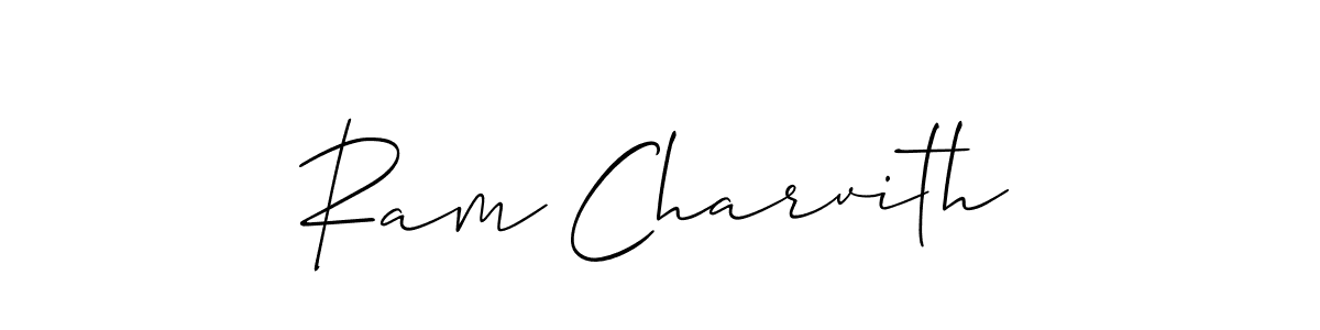 Design your own signature with our free online signature maker. With this signature software, you can create a handwritten (Allison_Script) signature for name Ram Charvith. Ram Charvith signature style 2 images and pictures png