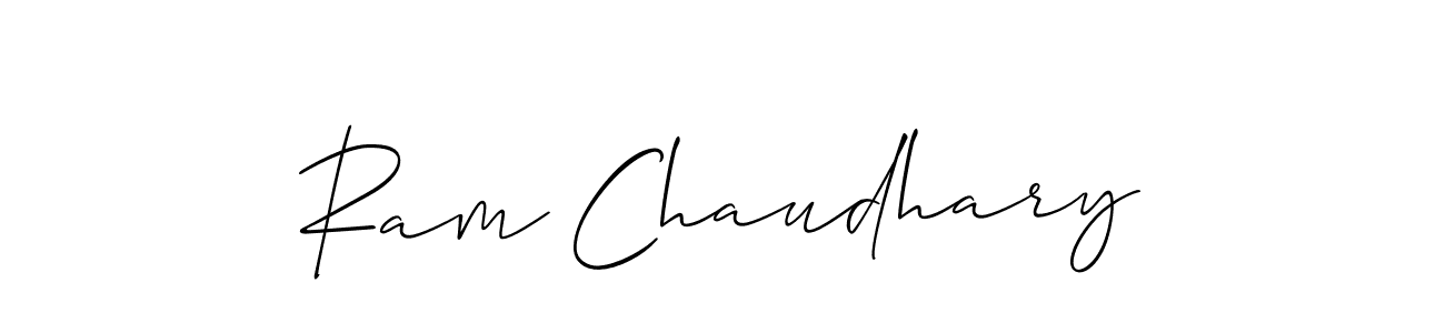 Make a short Ram Chaudhary signature style. Manage your documents anywhere anytime using Allison_Script. Create and add eSignatures, submit forms, share and send files easily. Ram Chaudhary signature style 2 images and pictures png