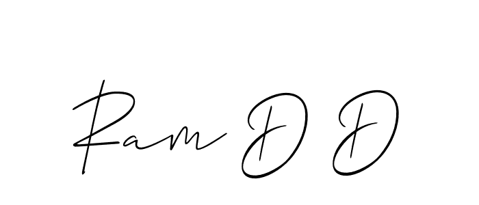 if you are searching for the best signature style for your name Ram D D. so please give up your signature search. here we have designed multiple signature styles  using Allison_Script. Ram D D signature style 2 images and pictures png