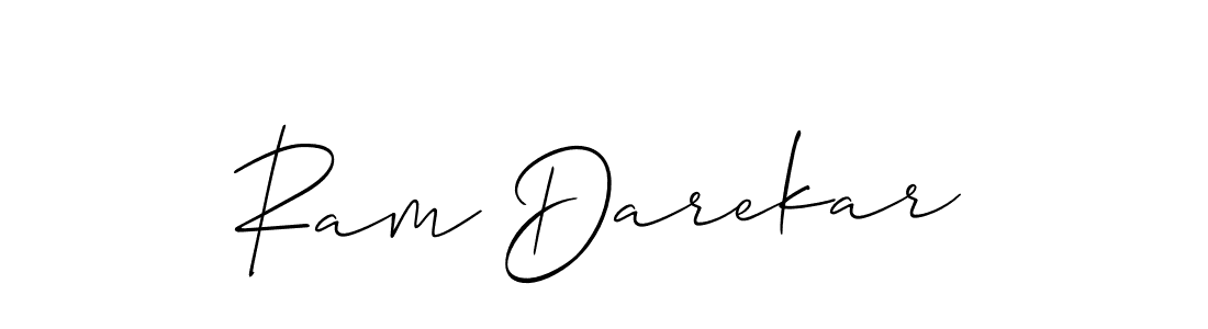 The best way (Allison_Script) to make a short signature is to pick only two or three words in your name. The name Ram Darekar include a total of six letters. For converting this name. Ram Darekar signature style 2 images and pictures png