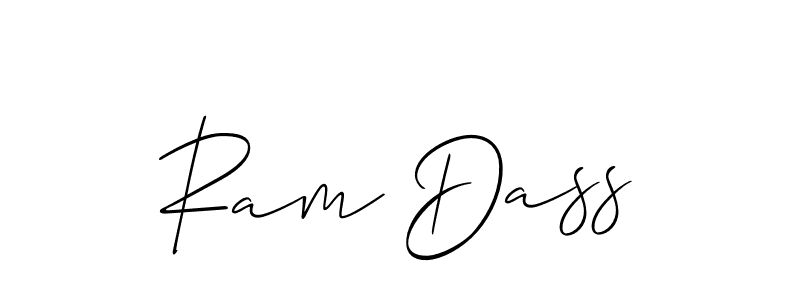 Make a beautiful signature design for name Ram Dass. With this signature (Allison_Script) style, you can create a handwritten signature for free. Ram Dass signature style 2 images and pictures png