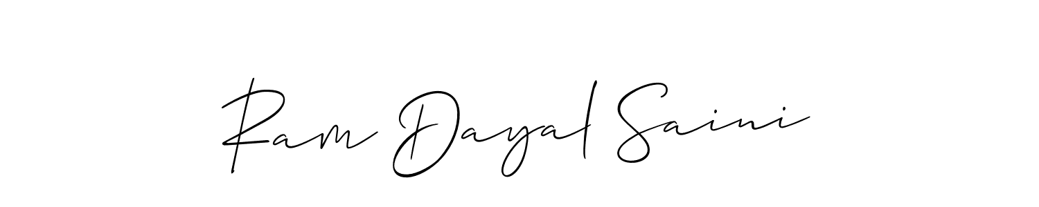 Best and Professional Signature Style for Ram Dayal Saini. Allison_Script Best Signature Style Collection. Ram Dayal Saini signature style 2 images and pictures png