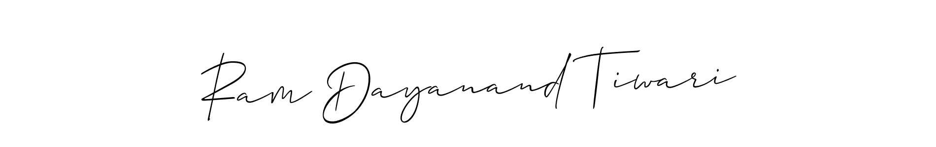 Also You can easily find your signature by using the search form. We will create Ram Dayanand Tiwari name handwritten signature images for you free of cost using Allison_Script sign style. Ram Dayanand Tiwari signature style 2 images and pictures png