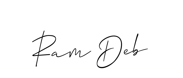 It looks lik you need a new signature style for name Ram Deb. Design unique handwritten (Allison_Script) signature with our free signature maker in just a few clicks. Ram Deb signature style 2 images and pictures png