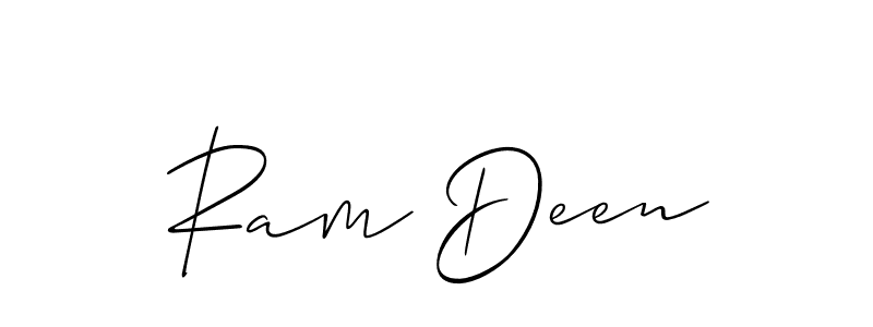 Design your own signature with our free online signature maker. With this signature software, you can create a handwritten (Allison_Script) signature for name Ram Deen. Ram Deen signature style 2 images and pictures png