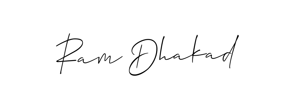 Similarly Allison_Script is the best handwritten signature design. Signature creator online .You can use it as an online autograph creator for name Ram Dhakad. Ram Dhakad signature style 2 images and pictures png