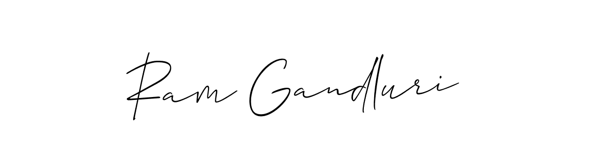 Design your own signature with our free online signature maker. With this signature software, you can create a handwritten (Allison_Script) signature for name Ram Gandluri. Ram Gandluri signature style 2 images and pictures png