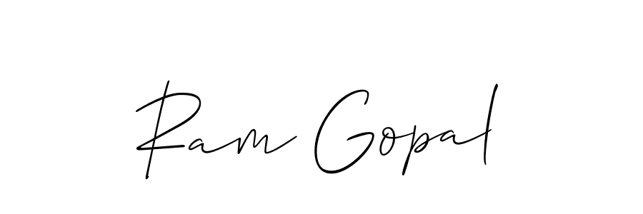 It looks lik you need a new signature style for name Ram Gopal. Design unique handwritten (Allison_Script) signature with our free signature maker in just a few clicks. Ram Gopal signature style 2 images and pictures png