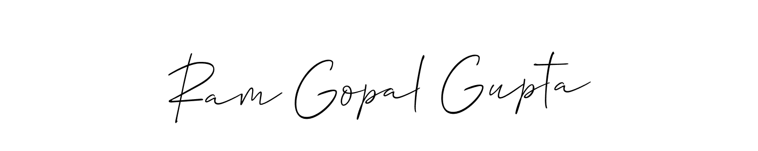 Make a beautiful signature design for name Ram Gopal Gupta. With this signature (Allison_Script) style, you can create a handwritten signature for free. Ram Gopal Gupta signature style 2 images and pictures png