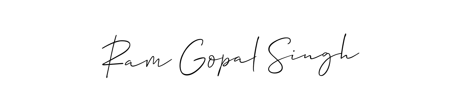 How to Draw Ram Gopal Singh signature style? Allison_Script is a latest design signature styles for name Ram Gopal Singh. Ram Gopal Singh signature style 2 images and pictures png