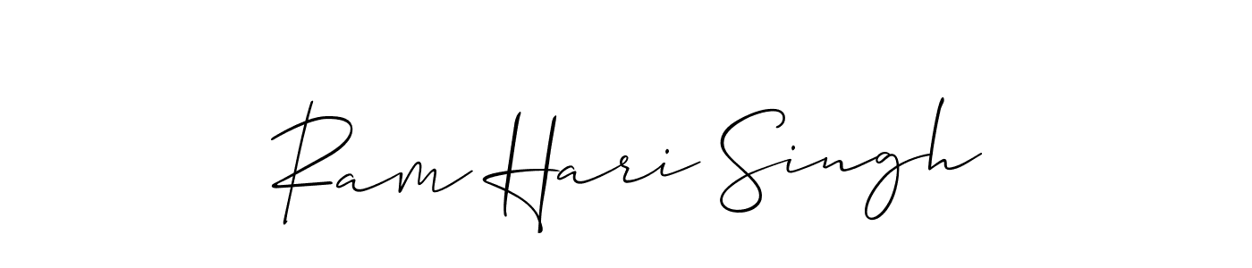 Ram Hari Singh stylish signature style. Best Handwritten Sign (Allison_Script) for my name. Handwritten Signature Collection Ideas for my name Ram Hari Singh. Ram Hari Singh signature style 2 images and pictures png