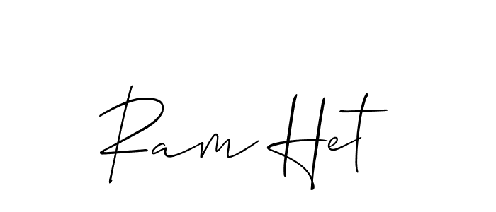 You can use this online signature creator to create a handwritten signature for the name Ram Het. This is the best online autograph maker. Ram Het signature style 2 images and pictures png