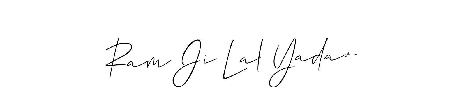 The best way (Allison_Script) to make a short signature is to pick only two or three words in your name. The name Ram Ji Lal Yadav include a total of six letters. For converting this name. Ram Ji Lal Yadav signature style 2 images and pictures png