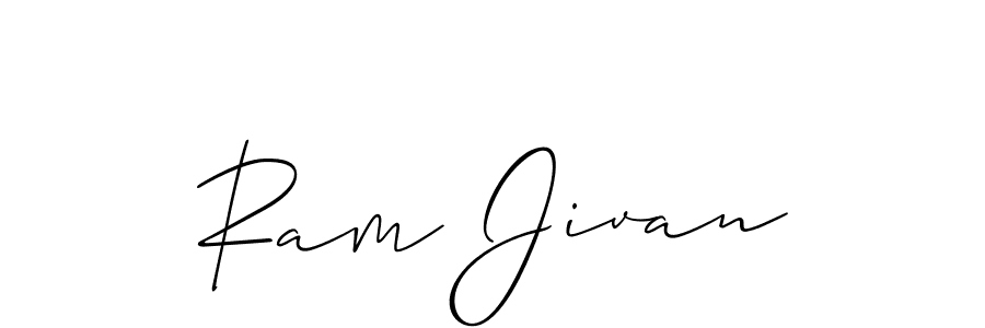 Design your own signature with our free online signature maker. With this signature software, you can create a handwritten (Allison_Script) signature for name Ram Jivan. Ram Jivan signature style 2 images and pictures png