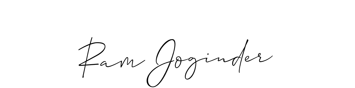 Use a signature maker to create a handwritten signature online. With this signature software, you can design (Allison_Script) your own signature for name Ram Joginder. Ram Joginder signature style 2 images and pictures png