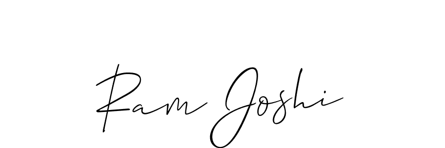 Design your own signature with our free online signature maker. With this signature software, you can create a handwritten (Allison_Script) signature for name Ram Joshi. Ram Joshi signature style 2 images and pictures png