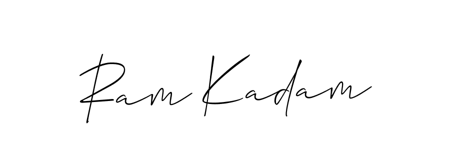 Also we have Ram Kadam name is the best signature style. Create professional handwritten signature collection using Allison_Script autograph style. Ram Kadam signature style 2 images and pictures png
