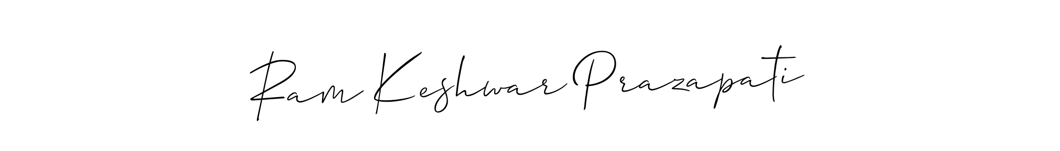 You should practise on your own different ways (Allison_Script) to write your name (Ram Keshwar Prazapati) in signature. don't let someone else do it for you. Ram Keshwar Prazapati signature style 2 images and pictures png