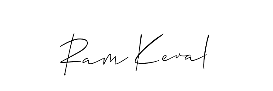 Also You can easily find your signature by using the search form. We will create Ram Keval name handwritten signature images for you free of cost using Allison_Script sign style. Ram Keval signature style 2 images and pictures png