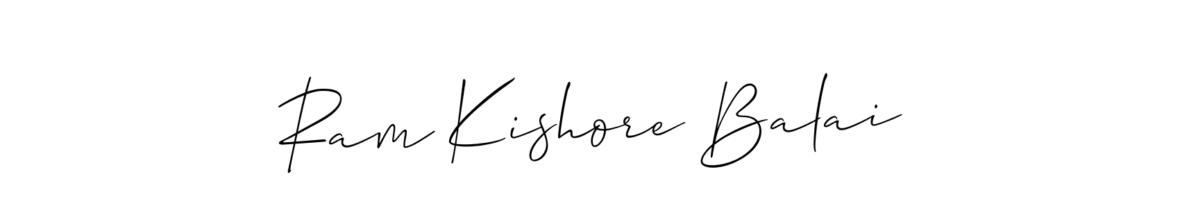 Also we have Ram Kishore Balai name is the best signature style. Create professional handwritten signature collection using Allison_Script autograph style. Ram Kishore Balai signature style 2 images and pictures png