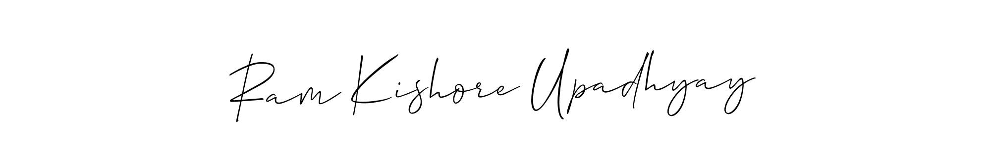 How to Draw Ram Kishore Upadhyay signature style? Allison_Script is a latest design signature styles for name Ram Kishore Upadhyay. Ram Kishore Upadhyay signature style 2 images and pictures png