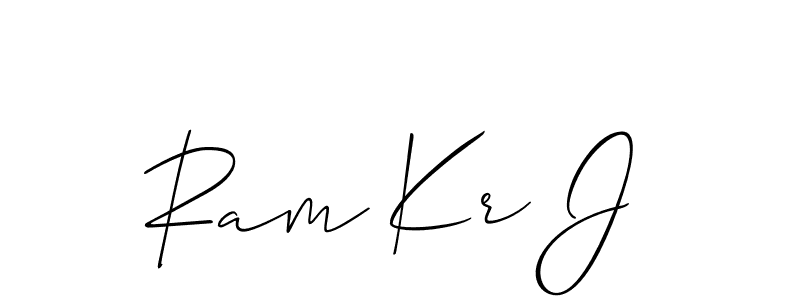 Check out images of Autograph of Ram Kr J name. Actor Ram Kr J Signature Style. Allison_Script is a professional sign style online. Ram Kr J signature style 2 images and pictures png