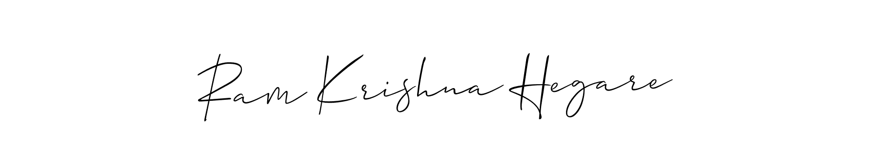 Similarly Allison_Script is the best handwritten signature design. Signature creator online .You can use it as an online autograph creator for name Ram Krishna Hegare. Ram Krishna Hegare signature style 2 images and pictures png