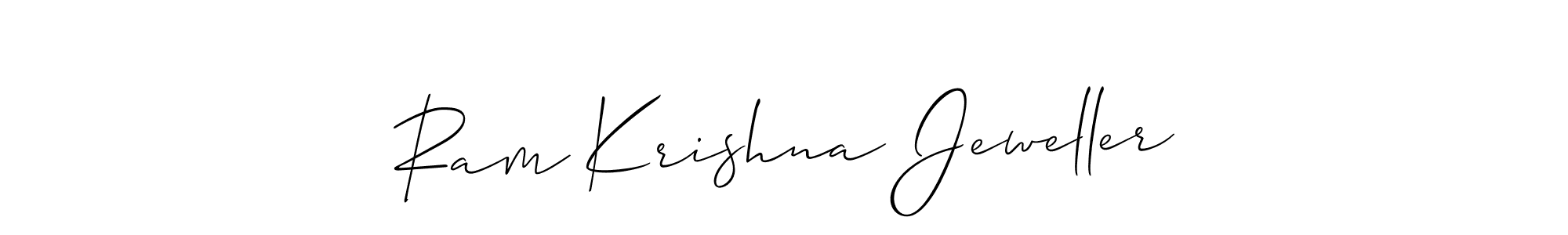 You can use this online signature creator to create a handwritten signature for the name Ram Krishna Jeweller. This is the best online autograph maker. Ram Krishna Jeweller signature style 2 images and pictures png