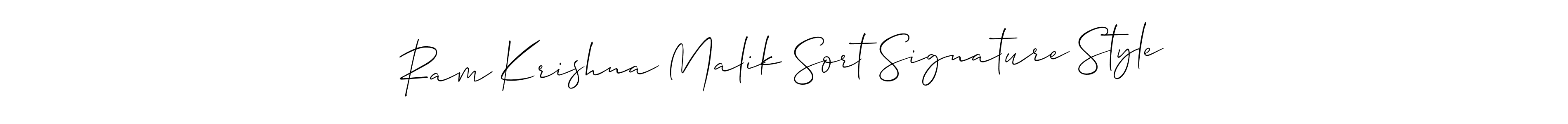 Use a signature maker to create a handwritten signature online. With this signature software, you can design (Allison_Script) your own signature for name Ram Krishna Malik Sort Signature Style. Ram Krishna Malik Sort Signature Style signature style 2 images and pictures png