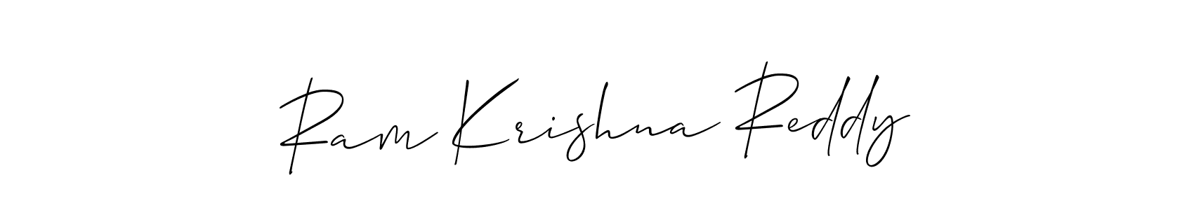 You should practise on your own different ways (Allison_Script) to write your name (Ram Krishna Reddy) in signature. don't let someone else do it for you. Ram Krishna Reddy signature style 2 images and pictures png
