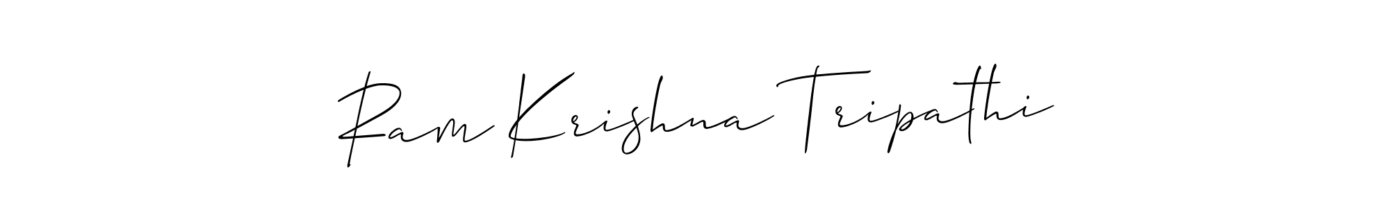 The best way (Allison_Script) to make a short signature is to pick only two or three words in your name. The name Ram Krishna Tripathi include a total of six letters. For converting this name. Ram Krishna Tripathi signature style 2 images and pictures png