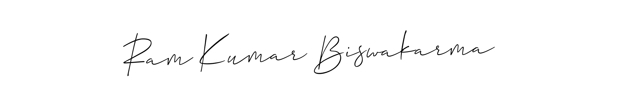 Design your own signature with our free online signature maker. With this signature software, you can create a handwritten (Allison_Script) signature for name Ram Kumar Biswakarma. Ram Kumar Biswakarma signature style 2 images and pictures png