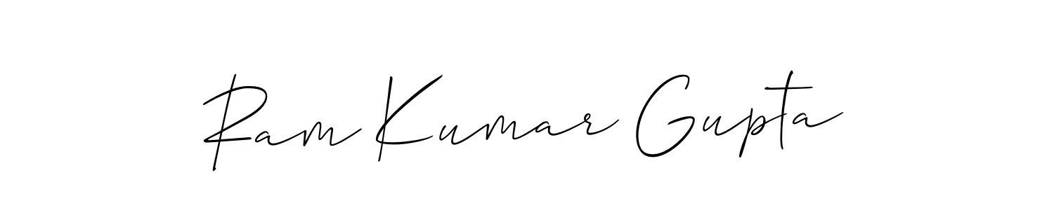 You should practise on your own different ways (Allison_Script) to write your name (Ram Kumar Gupta) in signature. don't let someone else do it for you. Ram Kumar Gupta signature style 2 images and pictures png