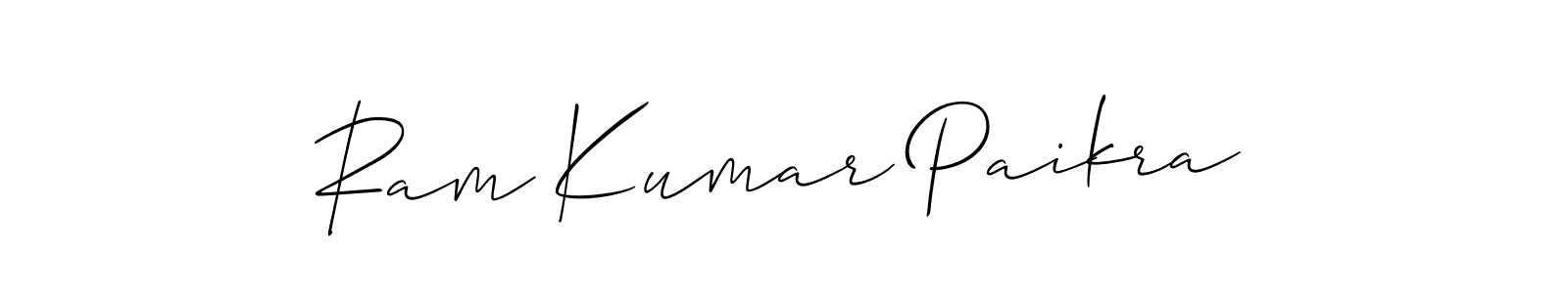 Use a signature maker to create a handwritten signature online. With this signature software, you can design (Allison_Script) your own signature for name Ram Kumar Paikra. Ram Kumar Paikra signature style 2 images and pictures png