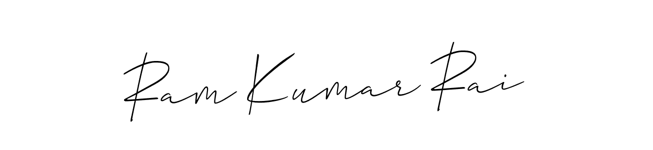 Ram Kumar Rai stylish signature style. Best Handwritten Sign (Allison_Script) for my name. Handwritten Signature Collection Ideas for my name Ram Kumar Rai. Ram Kumar Rai signature style 2 images and pictures png