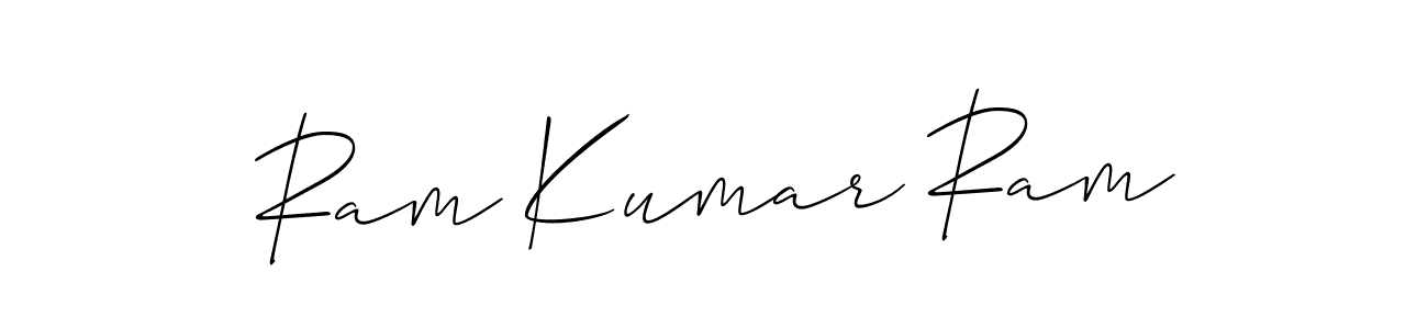Make a beautiful signature design for name Ram Kumar Ram. With this signature (Allison_Script) style, you can create a handwritten signature for free. Ram Kumar Ram signature style 2 images and pictures png
