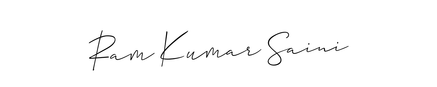 See photos of Ram Kumar Saini official signature by Spectra . Check more albums & portfolios. Read reviews & check more about Allison_Script font. Ram Kumar Saini signature style 2 images and pictures png