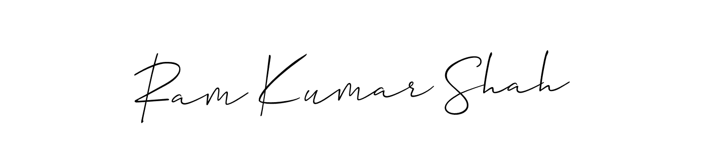 Make a short Ram Kumar Shah signature style. Manage your documents anywhere anytime using Allison_Script. Create and add eSignatures, submit forms, share and send files easily. Ram Kumar Shah signature style 2 images and pictures png