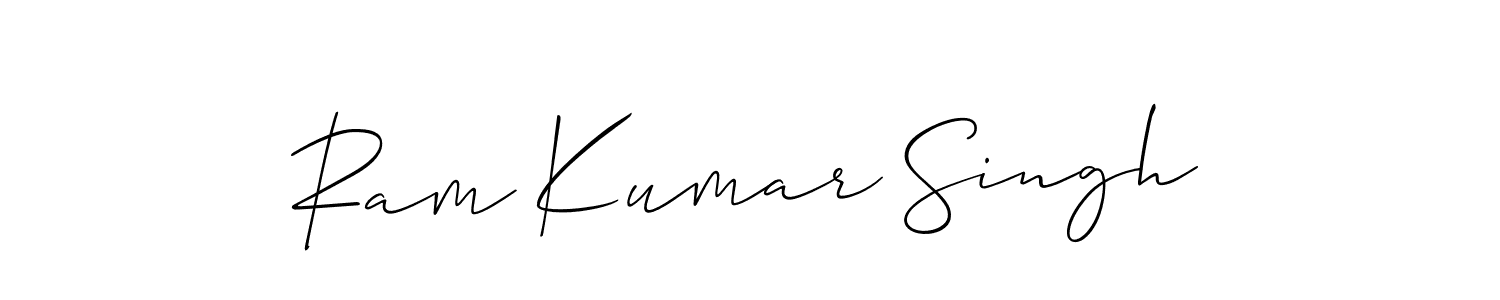 Make a beautiful signature design for name Ram Kumar Singh. With this signature (Allison_Script) style, you can create a handwritten signature for free. Ram Kumar Singh signature style 2 images and pictures png