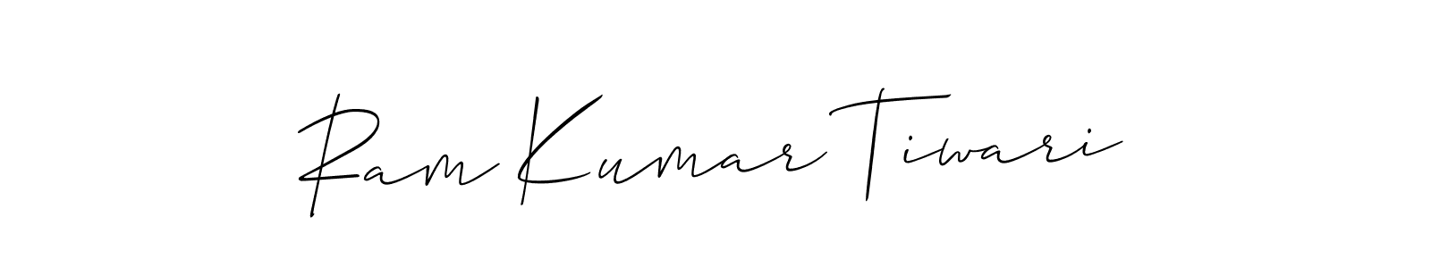 Also we have Ram Kumar Tiwari name is the best signature style. Create professional handwritten signature collection using Allison_Script autograph style. Ram Kumar Tiwari signature style 2 images and pictures png